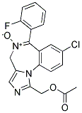 1-ACETOXYMETHYL-8-CHLORO-6-(2-FLUOROPHENYL)-4H-IMIDAZO[1,5-A][1,4]BENZODIAZEPINE 5-OXIDE 结构式