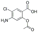 2-ACETOXY-4-AMINO-5-CHLOROBENZOIC ACID 结构式