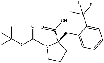 (R)-1-(tert-Butoxycarbonyl)-2-(2-(trifluoromethyl)benzyl)pyrrolidine-2-carboxylicacid