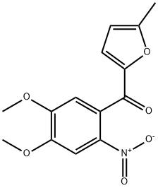 (4,5-DIMETHOXY-2-NITRO-PHENYL)-(5-METHYL-FURAN-2-YL)-METHANONE 结构式