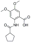 2-[(CYCLOPENTYLCARBONYL)AMINO]-4,5-DIMETHOXYBENZOIC ACID 结构式
