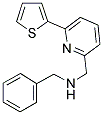 1-PHENYL-N-([6-(2-THIENYL)PYRIDIN-2-YL]METHYL)METHANAMINE 结构式
