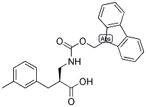 (S)-2-[(9H-FLUOREN-9-YLMETHOXYCARBONYLAMINO)-METHYL]-3-M-TOLYL-PROPIONIC ACID 结构式