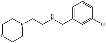 N-(3-BROMOBENZYL)-2-MORPHOLIN-4-YLETHANAMINE 结构式