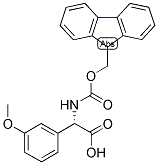 (S)-[(9H-FLUOREN-9-YLMETHOXYCARBONYLAMINO)]-(3-METHOXY-PHENYL)-ACETIC ACID 结构式