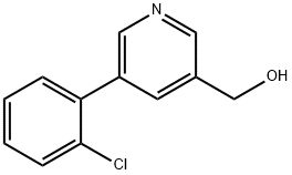[5-(2-氯苯基)-3-吡啶基]甲醇 结构式