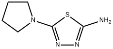 5-吡咯烷-1-基-1,3,4-噻二唑-2-胺 结构式