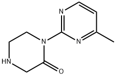 1-(4-METHYL-PYRIMIDIN-2-YL)-PIPERAZIN-2-ONE 结构式