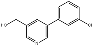 3-(羟甲基)-5-(3-氯苯基)吡啶 结构式