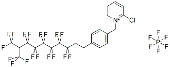 2-CHLORO-1[4-(1H,1H, 2H, 2H-PERFLUORO-9-METHYLDECYL)BENZYL]PYRIDINIUM HEXAFLUOROPHOSPHATE 结构式