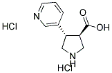 (3R,4S)-4-(吡啶-3-基)吡咯烷-3-羧酸二盐酸盐 结构式