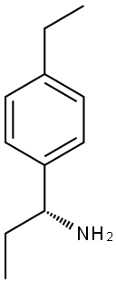 (R)-1-(4-ETHYLPHENYL)PROPAN-1-AMINE 结构式