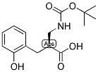 (S)-2-(TERT-BUTOXYCARBONYLAMINO-METHYL)-3-(2-HYDROXY-PHENYL)-PROPIONIC ACID 结构式