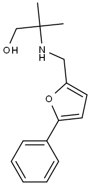 2-METHYL-2-(((5-PHENYL-2-FURYL)METHYL)AMINO)PROPAN-1-OL 结构式