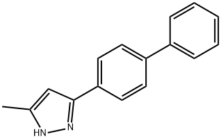 3-[1,1'-BIPHENYL]-4-YL-5-METHYL-1H-PYRAZOLE 结构式