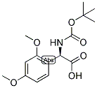 (R)-TERT-BUTOXYCARBONYLAMINO-(2,4-DIMETHOXY-PHENYL)-ACETIC ACID 结构式