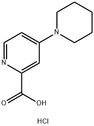 4-PIPERIDIN-1-YLPYRIDINE-2-CARBOXYLIC ACID HYDROCHLORIDE 结构式