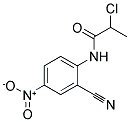 2-CHLORO-N-(2-CYANO-4-NITROPHENYL)PROPANAMIDE 结构式