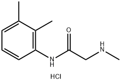 N-(2,3-二甲基苯基)-2-(甲基氨基)乙酰胺盐酸盐 结构式