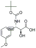 N-BOC-3-(S)-AMINO-2-(S)-HYDROXY-3-(3-METHOXY-PHENYL)-PROPIONIC ACID 结构式