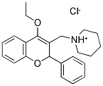1-[(4-ETHOXY-2-PHENYL-2H-CHROMEN-3-YL)METHYL]PIPERIDINIUM CHLORIDE 结构式