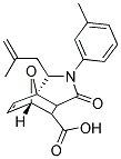 2-(3-METHYLPHENYL)-3-(2-METHYLPROP-2-EN-1-YL)-1-OXO-1,2,3,6,7,7A-HEXAHYDRO-3A,6-EPOXYISOINDOLE-7-CARBOXYLIC ACID 结构式