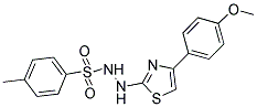 N'-[4-(4-METHOXYPHENYL)-1,3-THIAZOL-2-YL]-4-METHYLBENZENESULFONOHYDRAZIDE 结构式