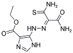 Ethyl 5-{(2Z)-2-[2-amino-1-(aminocarbonothioyl)-2-oxoethylidene]hydrazino}-1H-imidazole-4-carboxylate 结构式