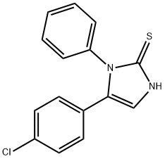 5-(4-CHLOROPHENYL)-1-PHENYL-1H-IMIDAZOLE-2-THIOL 结构式