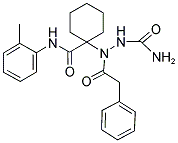 2-(2-PHENYLACETYL)-2-(1-(O-TOLYLCARBAMOYL)CYCLOHEXYL)HYDRAZINECARBOXAMIDE 结构式