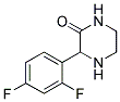 3-(2,4-DIFLUORO-PHENYL)-PIPERAZIN-2-ONE 结构式