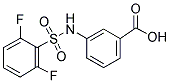 3-(2,6-DIFLUOROPHENYLSULFONAMIDO)BENZOIC ACID 结构式