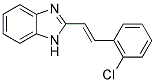 2-[(E)-2-(2-CHLOROPHENYL)ETHENYL]-1H-BENZIMIDAZOLE 结构式