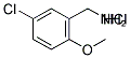 5-CHLORO-2-METHOXYBENZYLAMINE HYDROCHLORIDE 结构式