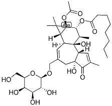 PHORBOL 12-O-OCTANOYL-12-O-ACETYL-6B-O-B-D-GALACTOPYRANOSIDE 结构式