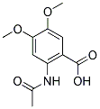 2-(Acetylamino)-4,5-dimethoxybenzoic acid 结构式