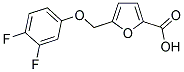 5-[(3,4-DIFLUOROPHENOXY)METHYL]-2-FUROIC ACID 结构式