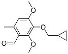 3-(CYCLOPROPYLMETHOXY)-2,4-DIMETHOXY-6-METHYLBENZALDEHYDE 结构式