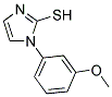 1-(3-METHOXYPHENYL)-1H-IMIDAZOLE-2-THIOL 结构式