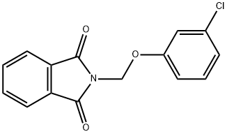 2-[(3-CHLOROPHENOXY)METHYL]-1H-ISOINDOLE-1,3(2H)-DIONE 结构式