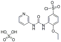4-ETHOXY-3-(3-PYRIDIN-3-YL-UREIDO)-BENZENESULFONYL CHLORIDE HYDROGEN SULFATE 结构式
