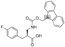 (S)-2-[(9H-FLUOREN-9-YLMETHOXYCARBONYLAMINO)-METHYL]-3-(4-FLUORO-PHENYL)-PROPIONIC ACID 结构式