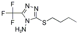 3-BUTYLSULFANYL-5-TRIFLUOROMETHYL-[1,2,4]TRIAZOL-4-YLAMINE 结构式