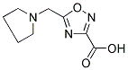 5-(PYRROLIDIN-1-YLMETHYL)-1,2,4-OXADIAZOLE-3-CARBOXYLIC ACID 结构式