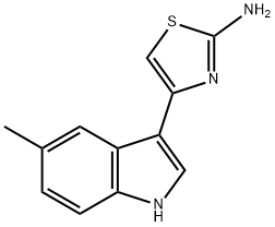4-(5-METHYL-1H-INDOL-3-YL)-THIAZOL-2-YLAMINE 结构式