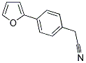 [4-(2-FURYL)PHENYL]ACETONITRILE 结构式