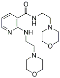 N-(2-MORPHOLIN-4-YL-ETHYL)-2-(2-MORPHOLIN-4-YL-ETHYLAMINO)-NICOTINAMIDE 结构式