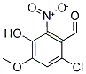 6-CHLORO-3-HYDROXY-4-METHOXY-2-NITRO-BENZALDEHYDE 结构式