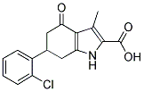 6-(2-CHLORO-PHENYL)-3-METHYL-4-OXO-4,5,6,7-TETRAHYDRO-1H-INDOLE-2-CARBOXYLIC ACID 结构式