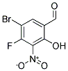 5-BROMO-4-FLUORO-2-HYDROXY-3-NITRO-BENZALDEHYDE 结构式